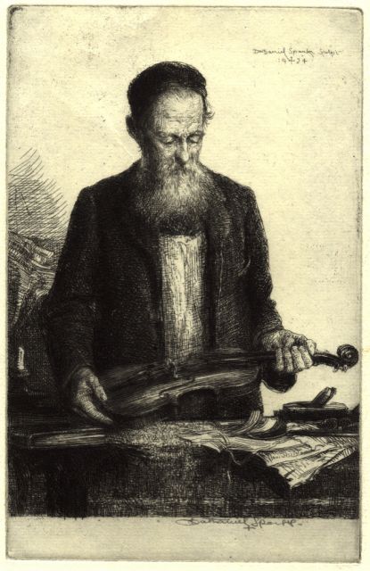 Ref No: 136a Title: Nathaniel Sparks, Violin Restorer